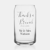 Thanks a brunch post wedding name date simple  (Verso)