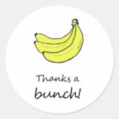 Thanks a Bunch Ronde Sticker (Voorkant)