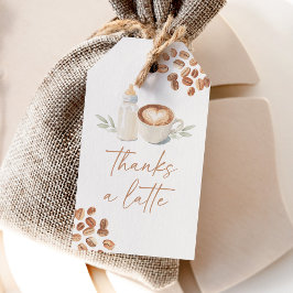 Thanks a Latte Coffee Baby Shower Cadeaulabel