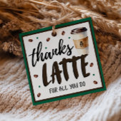 Thanks a Latte Teacher Appreciation Gift Bedankjes Labels