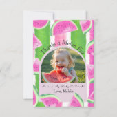 Thanks a Melon Flat Thank You Card Bedankkaart (Voorkant)