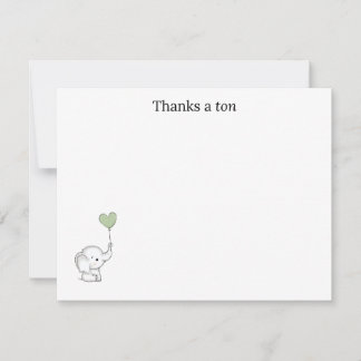 “Thanks a Ton” Thank You Note Card