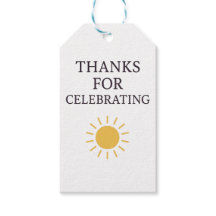 Thanks for Celebrating Sun Favor Tags