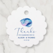 Thanks For Celebrating With Us! Summer Wedding Bedankjes Labels (Voorkant)