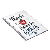 Thanks for Putting Up With Us Notitieboek (Rechterzijde)