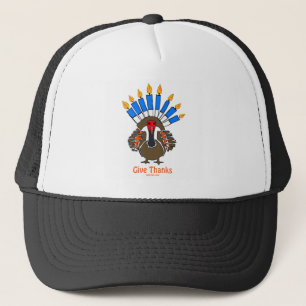 Thanksanukkah Thanksgivukkah turkey menorah gift Trucker Pet