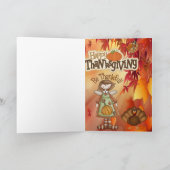 Thanksging Wenskaart Feestdagen Kaart (Binnen)