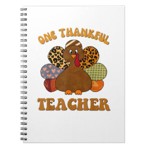 thanksgivi , leraar herfst voor vrouwen notitieboek