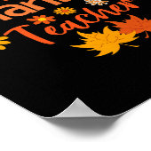 thanksgivi , leraar herfst voor vrouwen poster (Hoek)