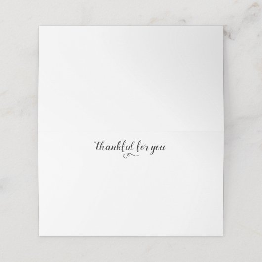 Thanksgiving (Buitenkant ongevouwen)