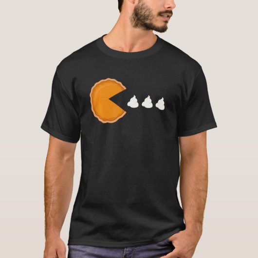 Thanksgiving 2020 Funny Pumpkin Pie Eating Whipped T-shirt (Voorkant)