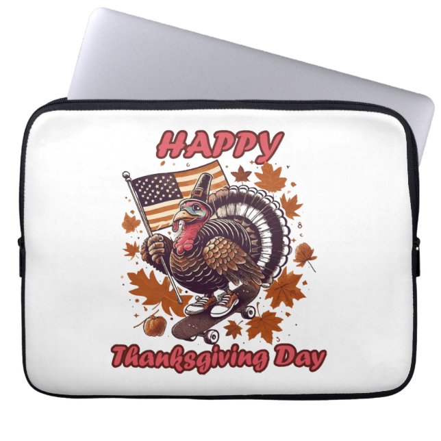 Thanksgiving 2023 laptop sleeve (Voorkant)