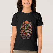 Thanksgiving 2024 Crew Turkije Matching Tri-Blend Shirt (Voorkant)