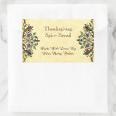 Thanksgiving Aangepaste cornucopia sticker (Tas)