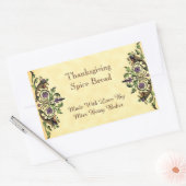Thanksgiving Aangepaste cornucopia sticker (Envelop)