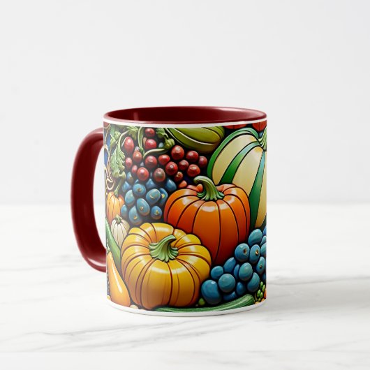 Thanksgiving-abundantie Mok (Voorkant links)