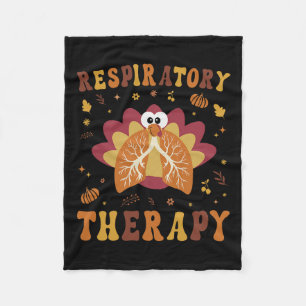 Thanksgiving Ademhalingstherapie Therapeut Herfst Fleece Deken