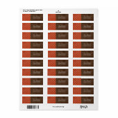 Thanksgiving Adresetiketten Etiket (Full Sheet)