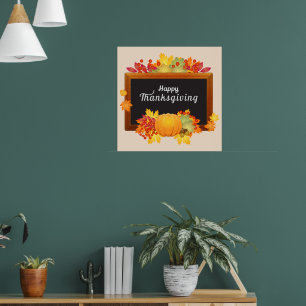 Thanksgiving afdrukken, waarde Poster papier (mat)