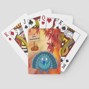 Thanksgiving afspeelkaartdeck pokerkaarten