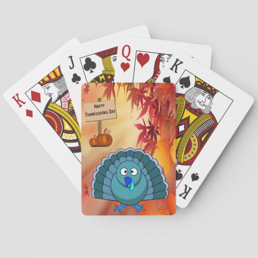 Thanksgiving afspeelkaartdeck pokerkaarten (Achterkant)