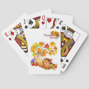 Thanksgiving afspeelkaartdeck speelkaarten