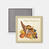 Thanksgiving. Aimant Cornucopia (Recto/Verso)