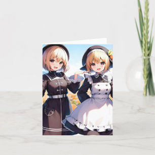 Thanksgiving Anime E - AI Feestdagen Kaart