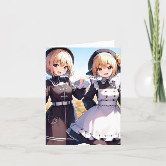 Thanksgiving Anime E - AI Feestdagen Kaart