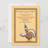 Thanksgiving Anniversaire Turquie Invitation (Devant)