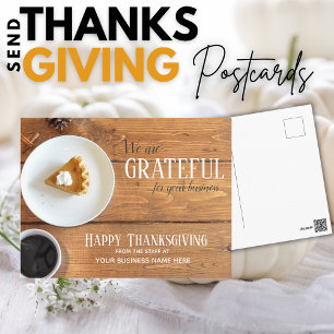 Thanksgiving-ansichtkaarten - Zakelijke restaurant Briefkaart