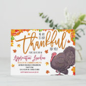 Thanksgiving appreciatie uitnodiging (Staand voorkant)