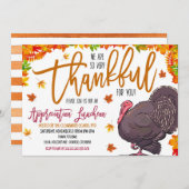 Thanksgiving appreciatie uitnodiging (Voorkant / Achterkant)