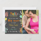 Thanksgiving automne grossesse faire-part automne (Devant)