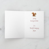Thanksgiving Automne Wreath Friend Carte de vacanc (Intérieur)