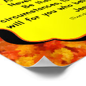 Thanksgiving Autumn Bible verse poster (Coin)