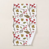 Thanksgiving Autumn Feuilles branches décoration (Serviette à main)