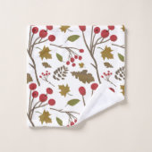 Thanksgiving Autumn Feuilles branches décoration (Gant de toilette)