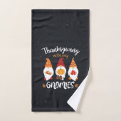 Thanksgiving Avec Mes Gnomes (Serviette à main)