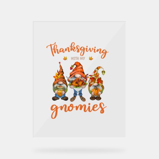 Thanksgiving Avec Mes Gnomies Les Gnomes D'Automne (Recto)
