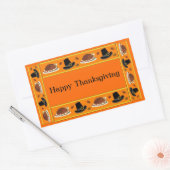 Thanksgiving banner rechthoekige sticker (Envelop)