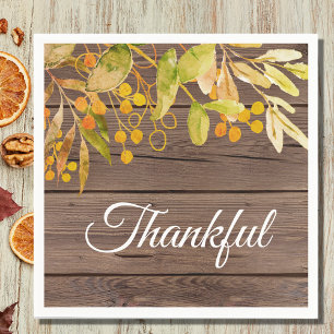 Thanksgiving Barnwood Napkins Servet