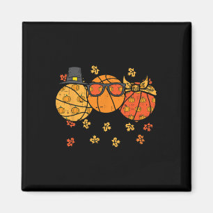 Thanksgiving Basketballen Pilgrim Herfst Autumn Ma Magneet