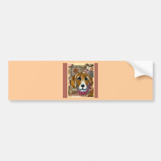 THANKSGIVING BEAGLE BUMPERSTICKER (Voorkant)