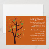 Thanksgiving Bedankt binnenpartij geven Kaart (Voorkant / Achterkant)