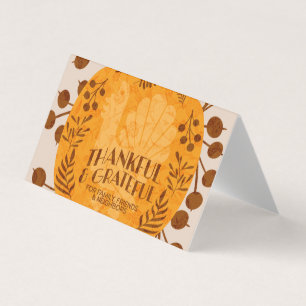 Thanksgiving bedankt Turkije pompoentekaart Kaart