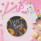 Thanksgiving begroet  papieren bordje (Feest)