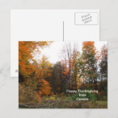 Thanksgiving begroeting van Canada-najaarskleuren Feestdagenkaart (Voorkant / Achterkant)