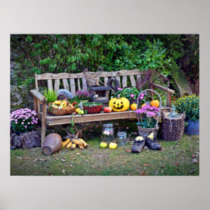 Thanksgiving bij de Bank van het Park Poster