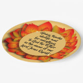 Thanksgiving Bijbelcitaat Herfstblad Bord (Gekanteld)